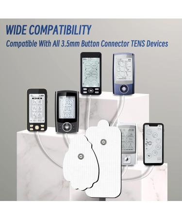 TENS Unit Replacement Pads - 18 PCS Extra Large Compatible with NURSAL Belifu MEDVICE TechCare | 3.5mm Snap Electrode Pads for Muscle Stimulators - Buy Online on GoSupps.com