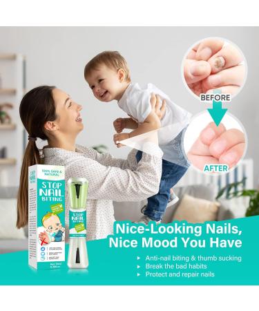EFINITYER Anti-Bite Nail Treatment for Kids - Stop Nail Biting & Thumb Sucking - Bitter Taste Polish - Green - 1 Count - Buy Online on GoSupps.com