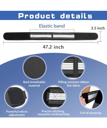 INDEEMAX Sacroiliac Joint Hip Belt - Pain Relief Brace for Sciatica & Lower Back Support (XL-XXL) - Universal Fit for Men & Women - Black - Buy Online on GoSupps.com