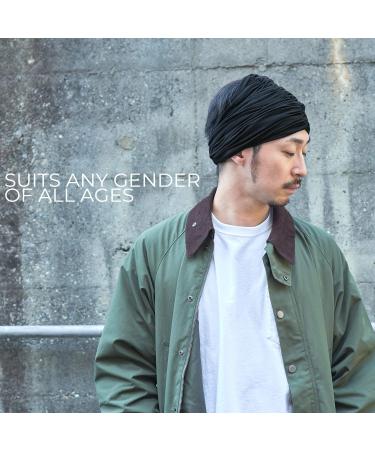 CHARM Women Chunky Turban Headband - Stylish Winter Head Wrap & Chemo Hat for Natural Hair in Black | International Shipping Available - Buy Online on GoSupps.com