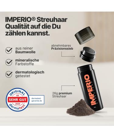 Imperio Scatter Hair - 100% Natural Light Brown Hair Compression & Full Style in Seconds | Premium Quality Purple Hair for Authentic Look - 26g - Buy Online on GoSupps.com