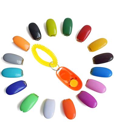 Puppy Clicker Obedience Training for Pets Puppies Cats and Dogs Dark Orange