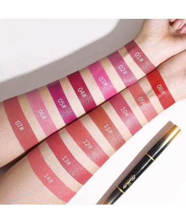 Waterproof Long-Lasting Matte Lip Liner Pencil - Moisturizing Lip Makeup (#05) - Buy Online on GoSupps.com