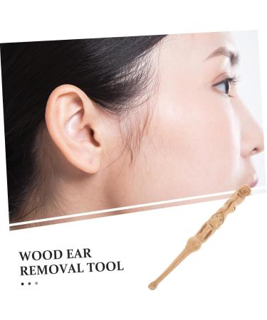 KAILIKETIY Peach Wood Carved Ear Scoop War Wax Removal Tool Earwax Cleaner for Ears - Buy Online on GoSupps.com