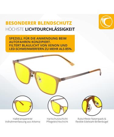 Prisma Frankfurt Drive 85 Blue Light Glasses for Drivers - Day & Night Signal Light FF923D 04 | International Shipping - Buy Online on GoSupps.com