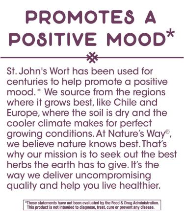 Nature's Way St. John's Wort Extract 450mg - 60 Count | Mood Support Supplement - Buy Online on GoSupps.com