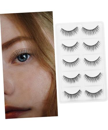 FRCOLOR 5 Pairs False Eyelashes Eyelash Cosmetic eyelashes wispy eyelashes artificial eyelashes False Eye Lashes false lashes reusable eyelashes Makeup Tools artificial fiber 3d - Buy Online on GoSupps.com
