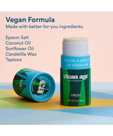 Fresh Natural Deodorant for Teens | Aluminum & Baking Soda Free | Eco-Friendly & Safe - Buy Online on GoSupps.com