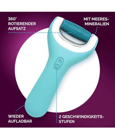 Scholl Velvet Smooth Electric Corn Removal Device - Wet & Dry Foot Care with Charging Station & ExpertCare Replacement Rolls - Buy Online on GoSupps.com