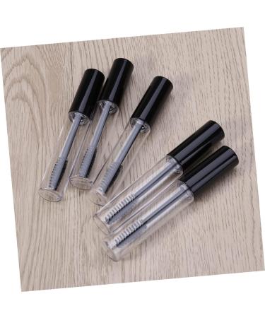 Healvian 5pcs Eyelash Brush Tube Empty Tube Makeup Brushes DIY Empty Mascara Tube Eyelash Cream Bottle Black - Buy Online on GoSupps.com