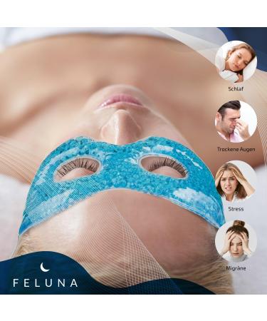 Feluna Gel Eye Mask | Relaxation & Wellness | Cold Therapy for Sunburn Allergies Migraines & Headaches - Buy Online on GoSupps.com