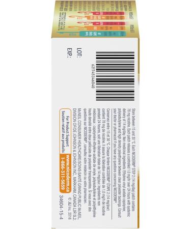 Nicoderm Step 2 Clear Patches Quit Smoking and Smoking Cessation Aid 14 mg of Nicotine/Day 7 Count Step 2 7 Patches - Buy Online on GoSupps.com
