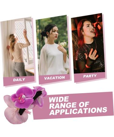 FRCOLOR Phalaenopsis Hairpin Floral Decor Flower Decorations Hair Claw Clip Hair Snap Clips Hair Holder Hair Clip Hair Pin for Cute Hairpin Hair Decoration Hairpin Cloth - Buy Online on GoSupps.com