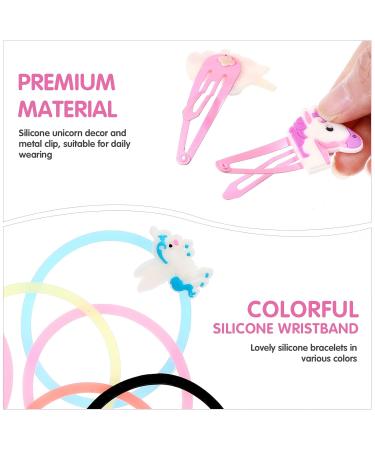 Lurrose 16x Unicorn Hair Clips & Accessories for Girls | Hairpins Bracelets and Hair Ties - International Shipping - Buy Online on GoSupps.com