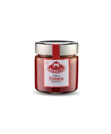Moretti Confiture de Poivrons de Calabre et Oignon Rouge de Tropea IGP | 240 g Conditionn en Verre | Fabriqu en Calabre (Confiture de piment)