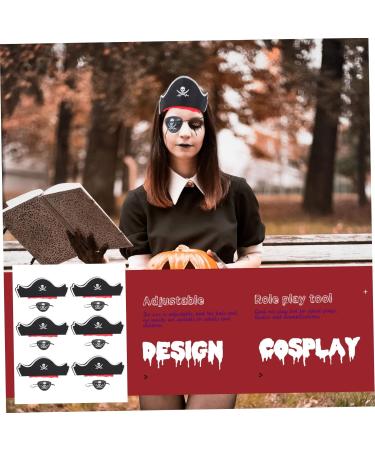 Healeved 12 Sets Pirate Hair Blindfold Pirate Hat with Pirate Eye Patch Prom Suit Pirate Captain Hat Pirate Theme Party Favors Pirate Cosplay Hat Pirate Costume Halloween Supplies Plastic - Buy Online on GoSupps.com
