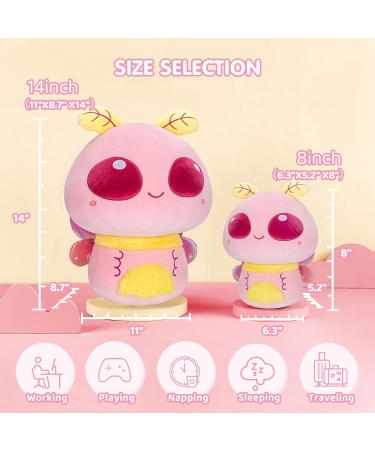 Mewaii 8'' Maple Leaf Moth Mushroom Pillow Plush Toy - Soft and Cuddly Stuffed Animal for Kids - Buy Online on GoSupps.com