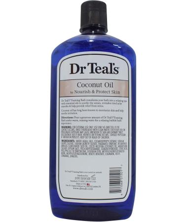 Dr Teal's Eucalyptus & Spearmint + Coconut Oil Foaming Bath (1000 mL each) Foaming Bath + Coconut oil - Buy Online on GoSupps.com