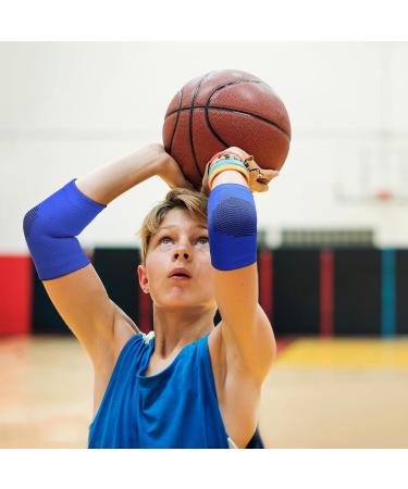Lenwen 4 Pairs Kids Elbow Brace - Compression Arm Sleeves for Boys & Girls | Elbow Protectors for Basketball Volleyball Tennis Cycling | Youth Sports Gear (L - Buy Online on GoSupps.com