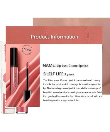 JKMXBX Allen Shaw Lip Lust Creme Gloss - Waterproof, 12 Colors, Long-Lasting - Buy Online on GoSupps.com
