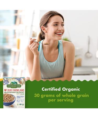 Buy Cascadian Farm Organic Granola - French Vanilla Almond Cereal, 13 oz (Pack of 6) | Healthy Snack - Buy Online on GoSupps.com