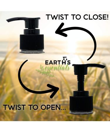 Earth's Essentials Designer Pump Bottles - 16 oz (2 Pack) | Refillable for Hand Soap, Lotion, Shampoo & Massage Oil | Shatterproof PET Plastic - Buy Online on GoSupps.com