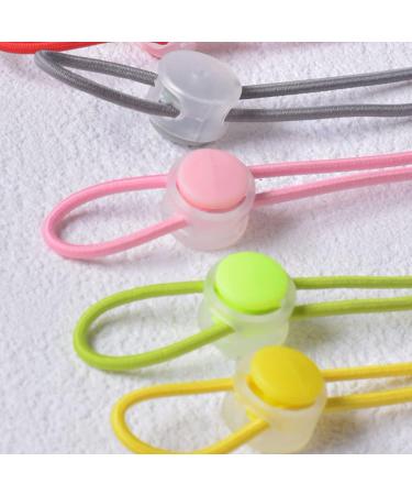 Rhsemi 100pcs Plastic Round Cord Locks Toggle Hole Spring Stop Fastener Spring Fastener Cord Lock Hole Round Toggle End for Backpacks Lanyard Clothes Shoes DIY Handmade(10 Colour) - Buy Online on GoSupps.com