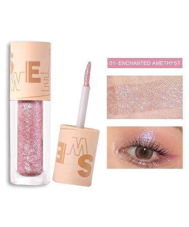 5PCS Korean Liquid Glitter Eyeshadow Set - Shimmer Metallic Makeup for High Pigmented, Long Lasting Eye Crystals - Buy Online on GoSupps.com