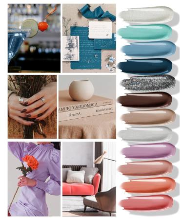 Phoenixy Gel Nail Polish Set - 12 Pcs with 36W UV/LED Nail Lamp | Complete Manicure Starter Kit & Gift for Women - Buy Online on GoSupps.com