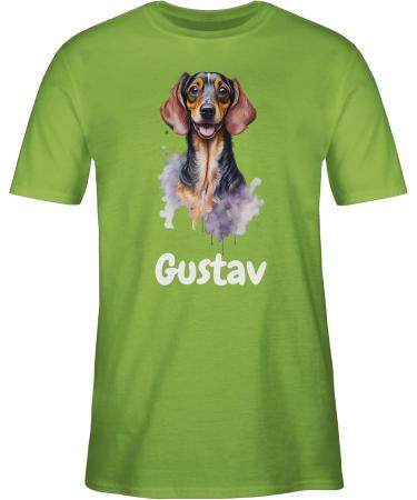 Personalized Dachshund T-Shirt for Dog Owners - Gift by Shirtracer - Custom Name Available - Light Green L - Buy Online on GoSupps.com