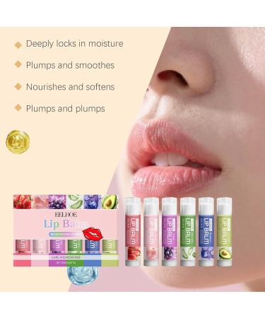 Lip Balm Set Moisturizing & Softening Lip Care Hydrating Lip Balm with Beeswax Mineral Oil & Vitamin E Smoothes Nourishes & Locks in Moisture 6 Flavors - Buy Online on GoSupps.com