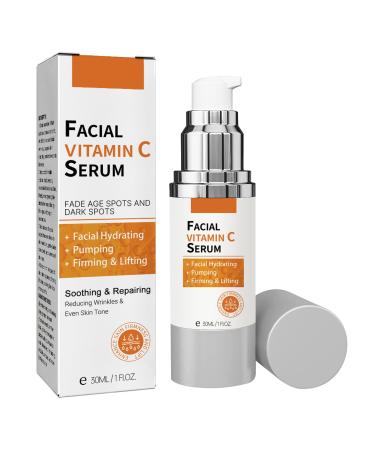 Vitamin C Serum for Face Hyaluronic Acid Serum for Face Vitamin C Serum for Face with Vitamin E & Nicotinamide Fade Aging Wrinkles & Anti Aging Even Skin Tone Lifting Face Moisturiser for Women & Men