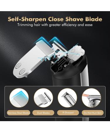 DIHOOM Men's Beard Trimmer Kit - All-in-One Grooming Tool for Body Hair, Ear, Nose, and Precision Trimming - Electric, Waterproof, Wet & Dry - Includes Groin and Pubic Shaver - Buy Online on GoSupps.com