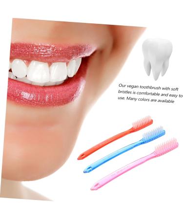 Biodegradable Toothbrush for Kids & Adults | Extra Hard Camping & Travel Toothbrush with Dental Floss Stick - Buy Online on GoSupps.com