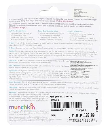 Munchkin The Medicator (Pack of 2) - Assorted Colors - Easy Infant Medicine Dispenser - Buy Online on GoSupps.com