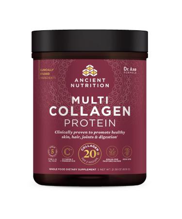 Ancient Nutrition Multi Collagen Powder Protein with Probiotics Unflavored (Unflavored, 60 Servings) Unflavored 21.38 Ounce