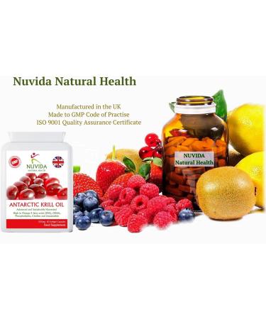 High Strength Krill Oil Capsules 500mg - 60 Count - 1000mg per Serving - Omega-3 Fatty Acids - Easy Swallow Soft Gels - Sustainably Sourced - Buy Online on GoSupps.com