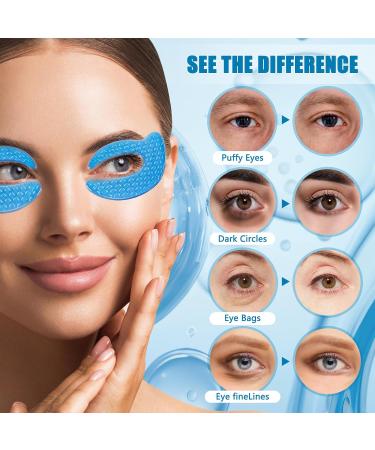 Blue Copper Peptide Under Eye Patches Reduce Dark Circles Puffiness & Wrinkles | 5 Pairs | International Shipping - Buy Online on GoSupps.com