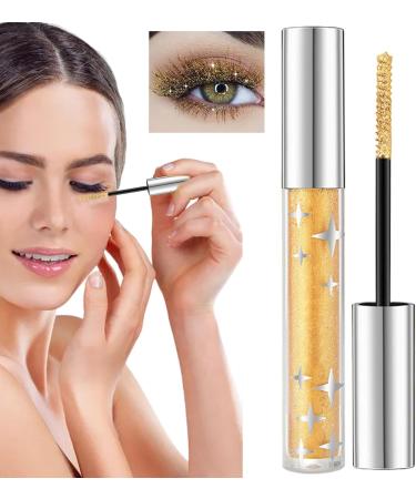 Glitter Mascara Eyelash Mascara Long Lasting Quick Dry Waterproof Stain Resistant Colorful Diamond Eye Makeup for Women Girls - Buy Online on GoSupps.com