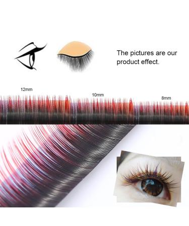 Color Gradient False Eyelashes | Colorful Handmade 10mm Long Natural Look Reusable Eyelashes - Shop Internationally - Buy Online on GoSupps.com