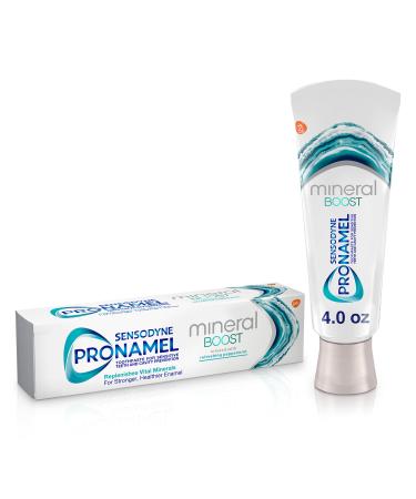 Sensodyne Pronamel Mineral Boost Enamel Toothpaste for Sensitive Teeth  to Replenish Minerals and Strengthen Enamel  Peppermint - 4 Ounces 4 Ounce (Pack of 1)