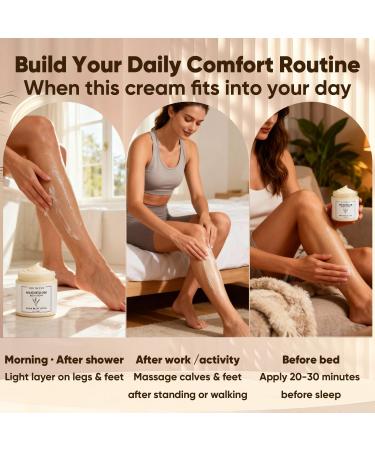 Neuropathy Cream - Nerve Relief Magnesium Body Lotion Magnesium Cream for Feet & Hands & Knees with Magnesium Chloride and Pure Ingredients Non-Greasy Formula Relaxing Lavender Scent 1 - Buy Online on GoSupps.com