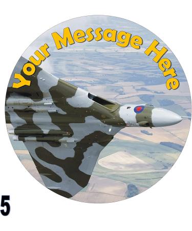 cakes edible RAF Vulcan Bomber Round 7.5 inch party decoration Topper on Icing/Fondant/Frosting Sheet - Buy Online on GoSupps.com