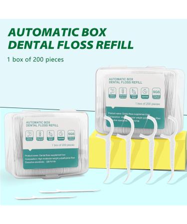200PC Dental Flossers - Hygienic Tooth Cleaning & Portable Toothpicks for Families & Travel | International Shipping - Buy Online on GoSupps.com