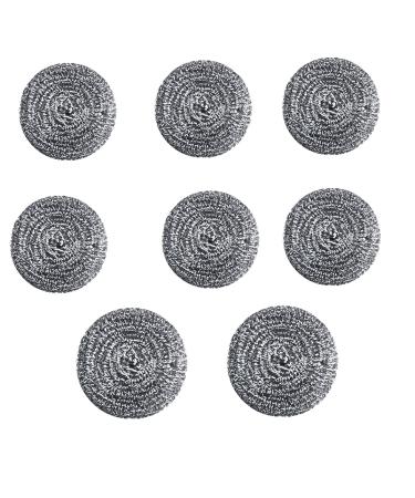 PGLY Stainless Steel Kitchen Cleaning Brush Pot Steel Ball Cleaning Washing The Dishes Stainless Steel Dish Brush Pot Cleaning Ball Kitchen Home not to Drop Wire Steel Wire Ball Independent Packing