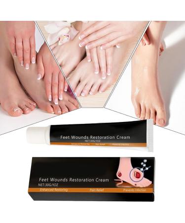 Foot cream soothing natural moisturizing 30g cream for dry cracked feet skin care for hydration and foot care daily and overnight use for women - Buy Online on GoSupps.com