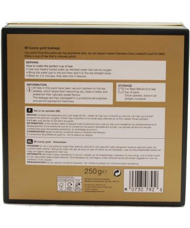  Marks and Spencer Marks & Spencer Gold Tea Bags (80) from the United Kingdom - Buy Online on GoSupps.com