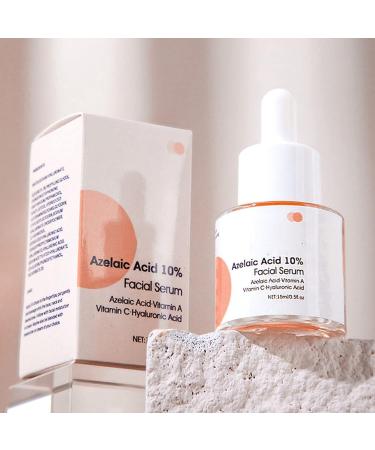 Azelaic Acid 10% Facial Serum Vitamin C - Fade Dark Spots - Brighten Skin - Improve Skin Dullness - Improve Collagen Moisturizing Serum 15ml - Buy Online on GoSupps.com