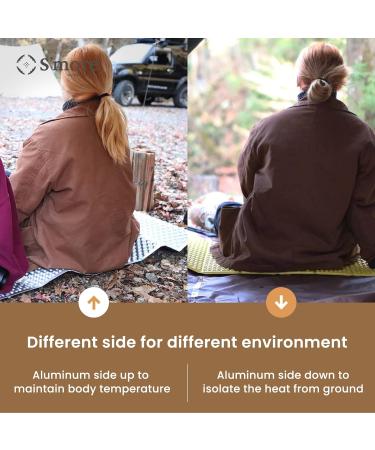 S'More Aluminum Waffle Mat - Foldable Moisture-Proof Insulation Pad for Backpacking, Hiking, and Camping - Buy Online on GoSupps.com