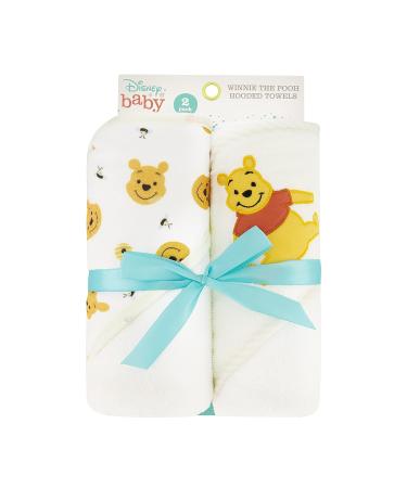 Disney Cudlie Baby Winnie The Pooh 2 Pack Hooded Towels - Sweet Life Print - Buy Online on GoSupps.com